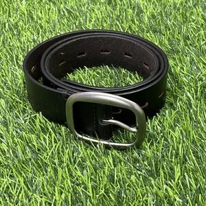 Frye Black Leather Belt Women's Large Genuine Leather Classic Buckle